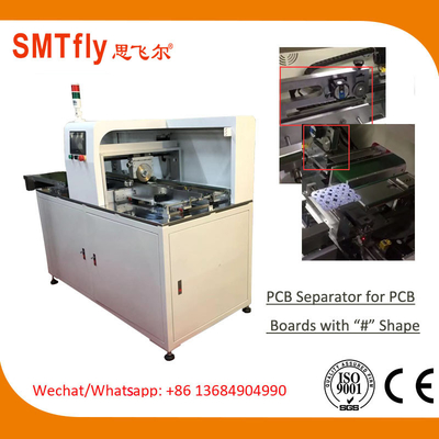 110V 500 / S Inline V Cut PCB Separator Mesin Penyimpanan Data PLC