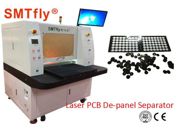 100mm/S 0.6mm Elektronik Laser PCB Depanelizer Machine dengan Sensor Aman