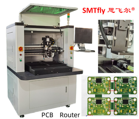 Mesin Pcb Router Depaneling Offline Mesin Pembuat Papan Sirkuit Pemosisian 0,01mm
