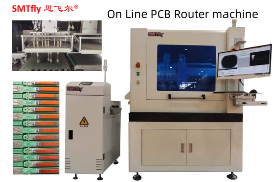 In line PCB Router Machine Ketebalan 0,5mm CNC Printed Circuit Board