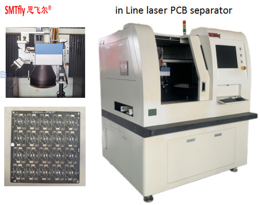 In Line Laser PCB Depanel Mesin Opsional