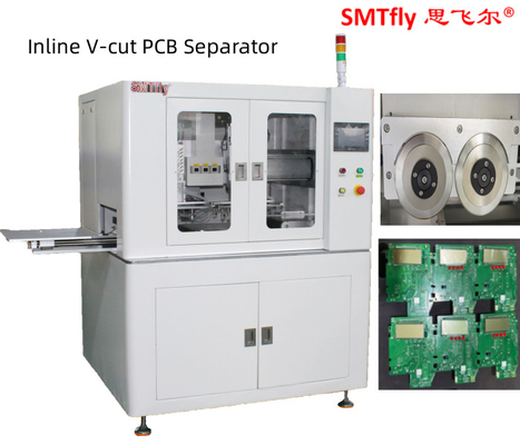 Peralatan Pemisah PCB Inline V-cut 300mm