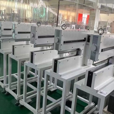 Mesin V-Cut PCB 450mm memotong PCBA, FR4, LED linght bar, Alum board