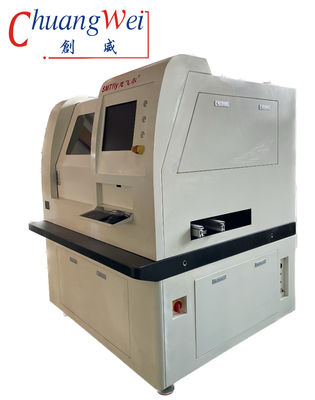 Fiducial Recognition Laser PCB Depaneling Machine Opsional Inline dari Baja Berkualitas