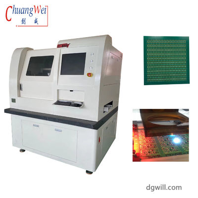 Fiducial Recognition Laser PCB Depaneling Machine Opsional Inline dari Baja Berkualitas