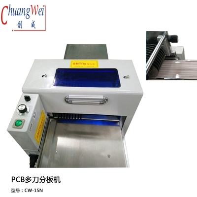 LED Strip MCPCB 400 mm / s PCB Depaneling Mesin 9 Pasangan Blade Pemotongan