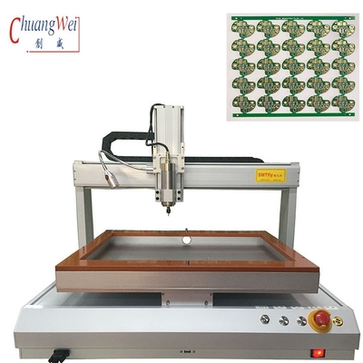 Desktop Single Bench PCB Router Machine Dengan Kecepatan Tinggi Memotong Umur Pelayanan Panjang