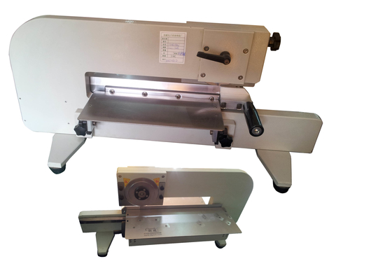 Mudah Untuk Mengoperasikan Mesin Pemisah PCB Pemotong Bermotor 330mm Fr4 Tekan Tangan