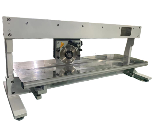 Mesin pemotong PCB manual atau semi-otomatis dengan pemotong pisau melingkar dan linier 720mm