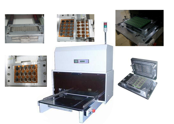 0.08MM tebal LCD Tampilan CNC Pneumatically PCB Punching Machine