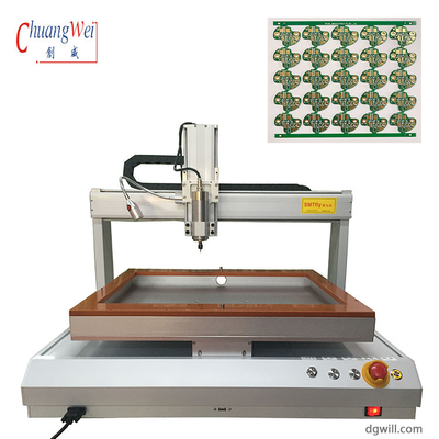 Desktop Single Bench PCB Router Machine dengan kecepatan posisi 500mm/s dan kekakuan tinggi