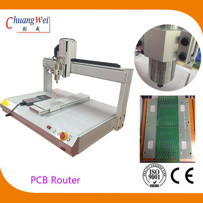 Mesin PCB Router Kecepatan Tinggi untuk Depaneling PCB Putih dengan Kecepatan Pemotongan 500mm/s