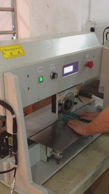 Mesin pemotong PCB logam bermotor 100mm/S Blade bulat