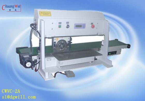 pcb depaneling 2 Blades Fiber Glass 0.6mm FR4 PCB Separation Dengan Convey Belt Dan CE Disetujui