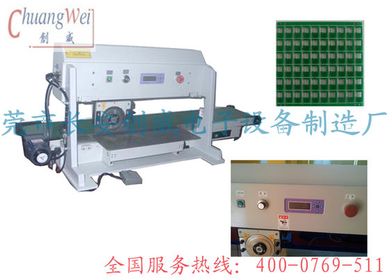 pcb depaneling 2 Blades Fiber Glass 0.6mm FR4 PCB Separation Dengan Convey Belt Dan CE Disetujui