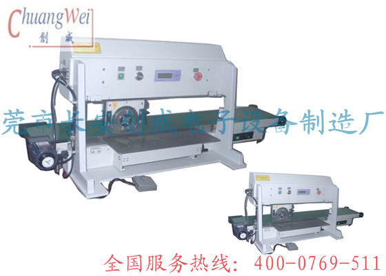 pcb depaneling 2 Blades Fiber Glass 0.6mm FR4 PCB Separation Dengan Convey Belt Dan CE Disetujui