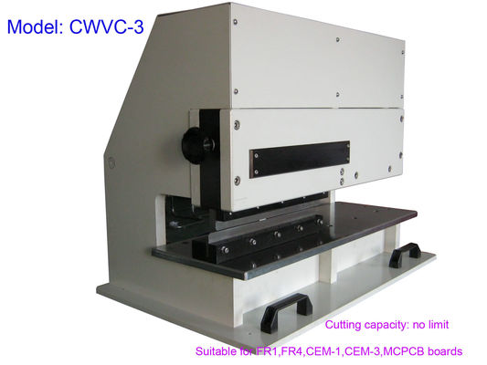Mesin Pemisah FR4 Pcb Pneumatik Didorong, Mesin Depaneling Pcb Bermotor CWVC-3